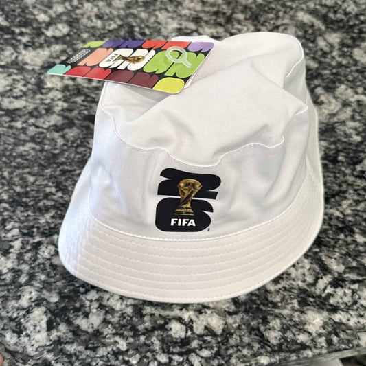 FIFA World Cup 2026™ White Bucket Hat One Size NWT Official