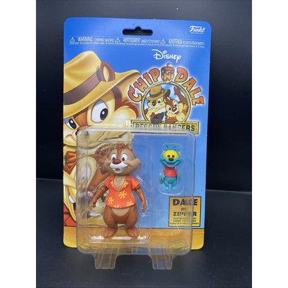 DISNEY FUNKO CHIP 'N DALE RESCUE RANGERS 3" Dale CHIPMUNK CARDED ACTION FIGURE