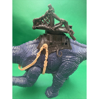 Quest Chap Mei 16" Purple/Gray Dinosaur With Saddle - Works! Missing Parts
