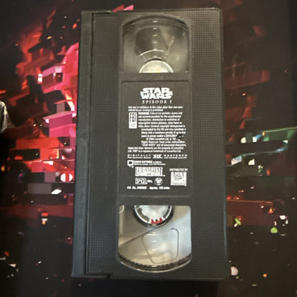 Vintage Rare Mint Condition Star Wars The Phantom Menace VHS Tape