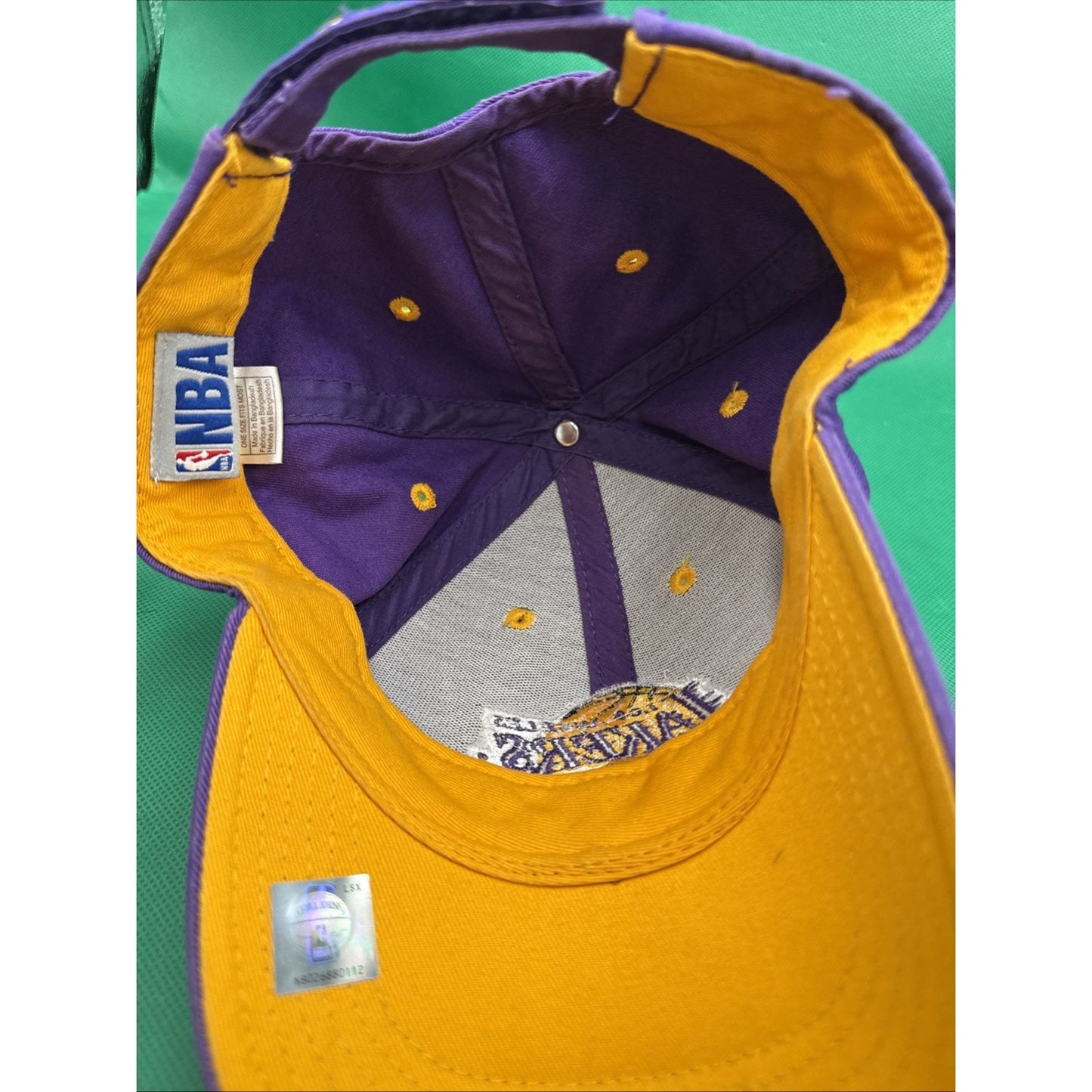 Los Angeles Lakers Youth Hat Cap Purple And Yellow, Adjustable NBA Basketball