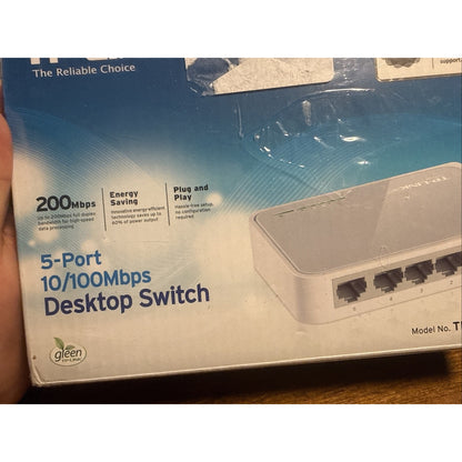 TP-LINK TL-SF1005D 5-Port 10/100Mbps Desktop Ethernet Switch - BRAND NEW