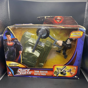 Mattel DC Comics Man of steel QUICK SHOTS Tank Buster Battle Toy New in package