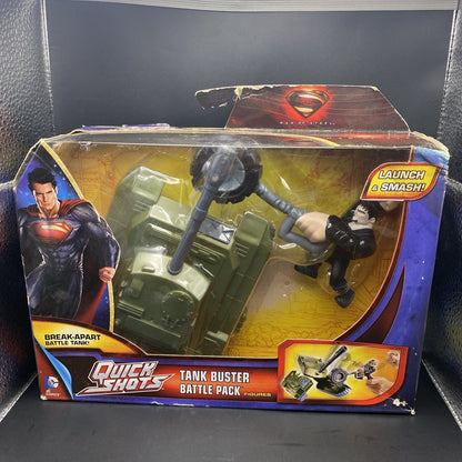 Mattel DC Comics Man of steel QUICK SHOTS Tank Buster Battle Toy New in package