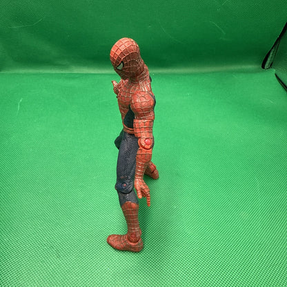 2002 Spider-Man The Movie Super Poseable 6" Tobey Maguire Marvel Toybiz Raimi