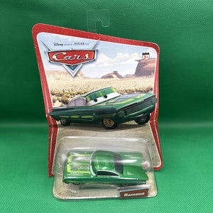 DISNEY PIXAR CARS DESERT BACK GREEN RAMONE 2005 Mattel