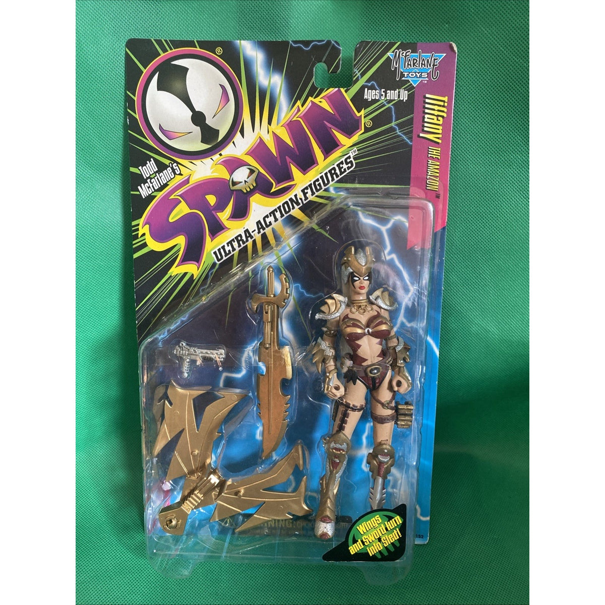 vintage 1996 McFarlane Spawn Tiffany The Amazon Series 6 Ultra-Action Figure New