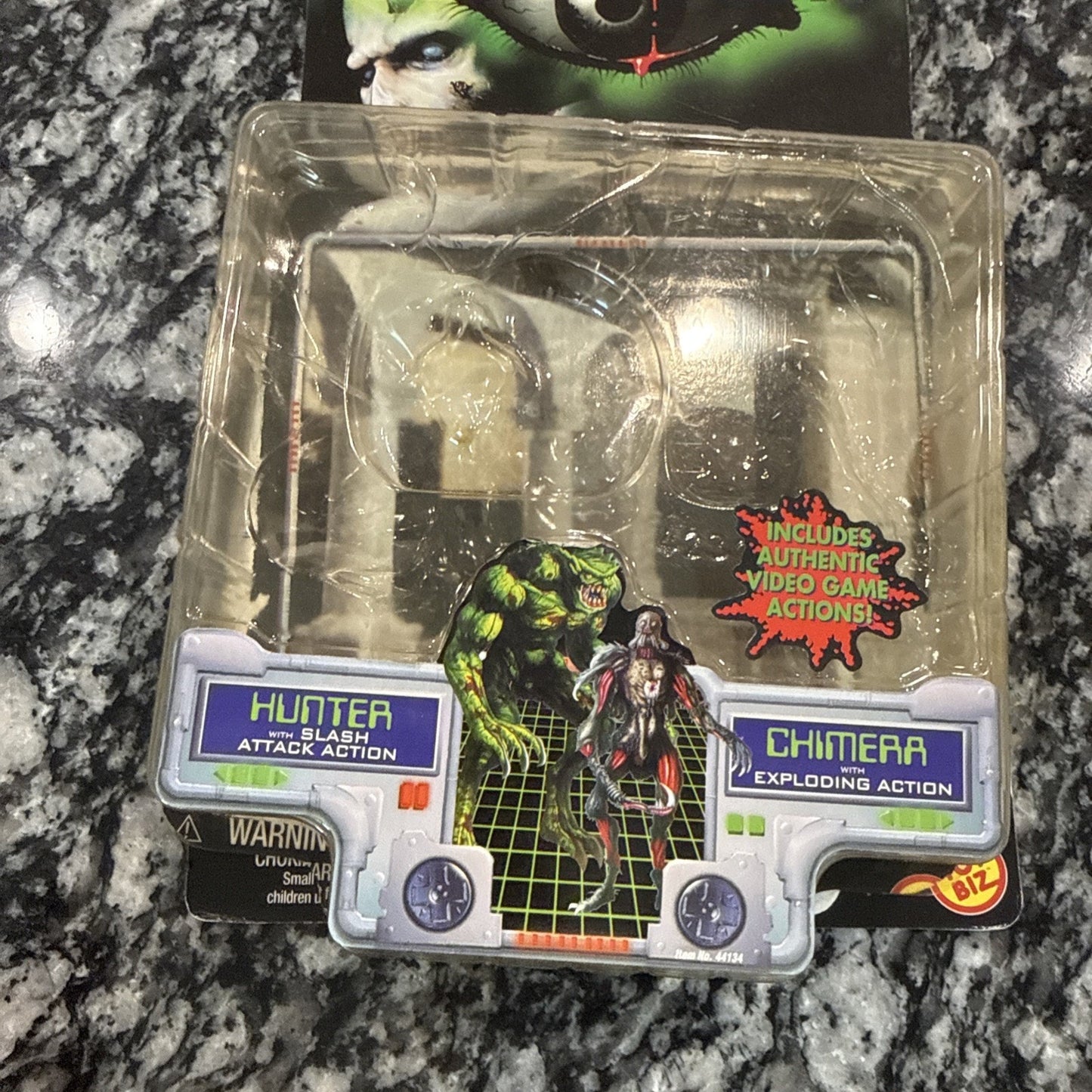 Vtg 1998 Resident Evil Hunter w/Slash Attack CARD ONLY No Figure