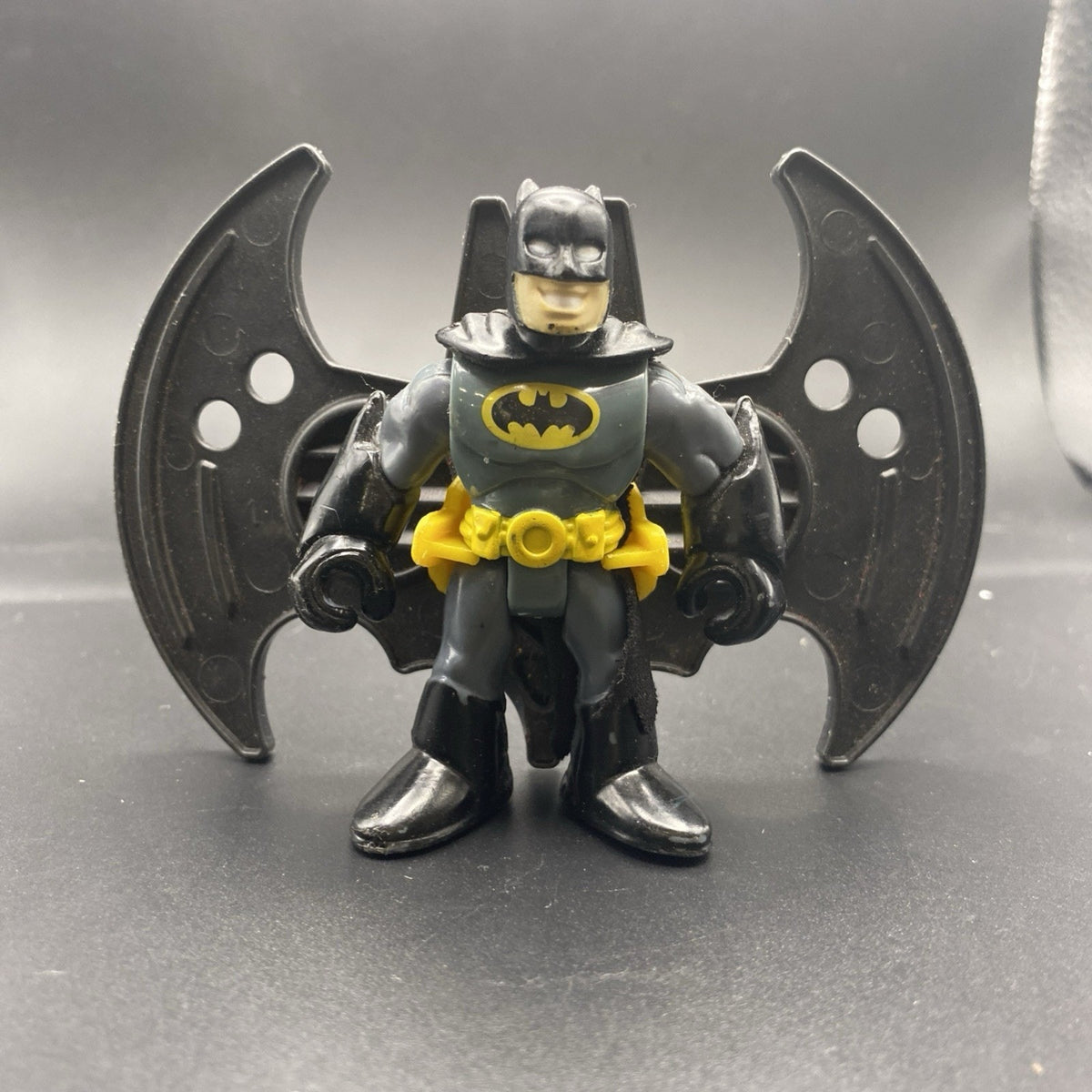 Imaginext Figure - black BATMAN with bat flying wings ONLY