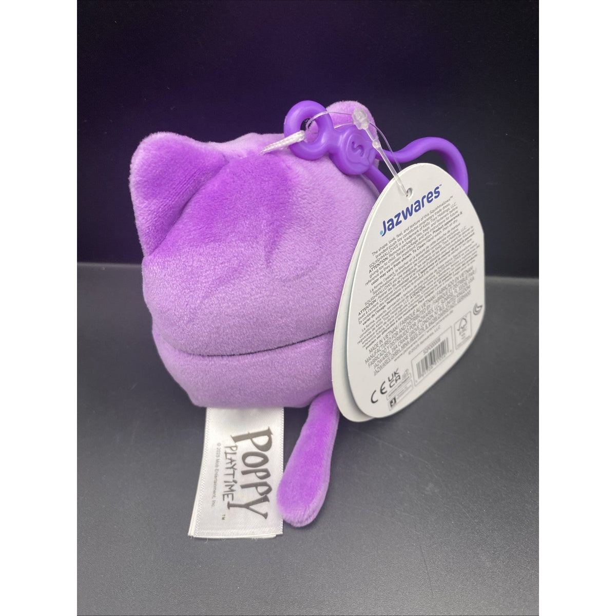 Squishmallows Poppy Playtime CatNap Purple Plush Clip Jazwares NWT