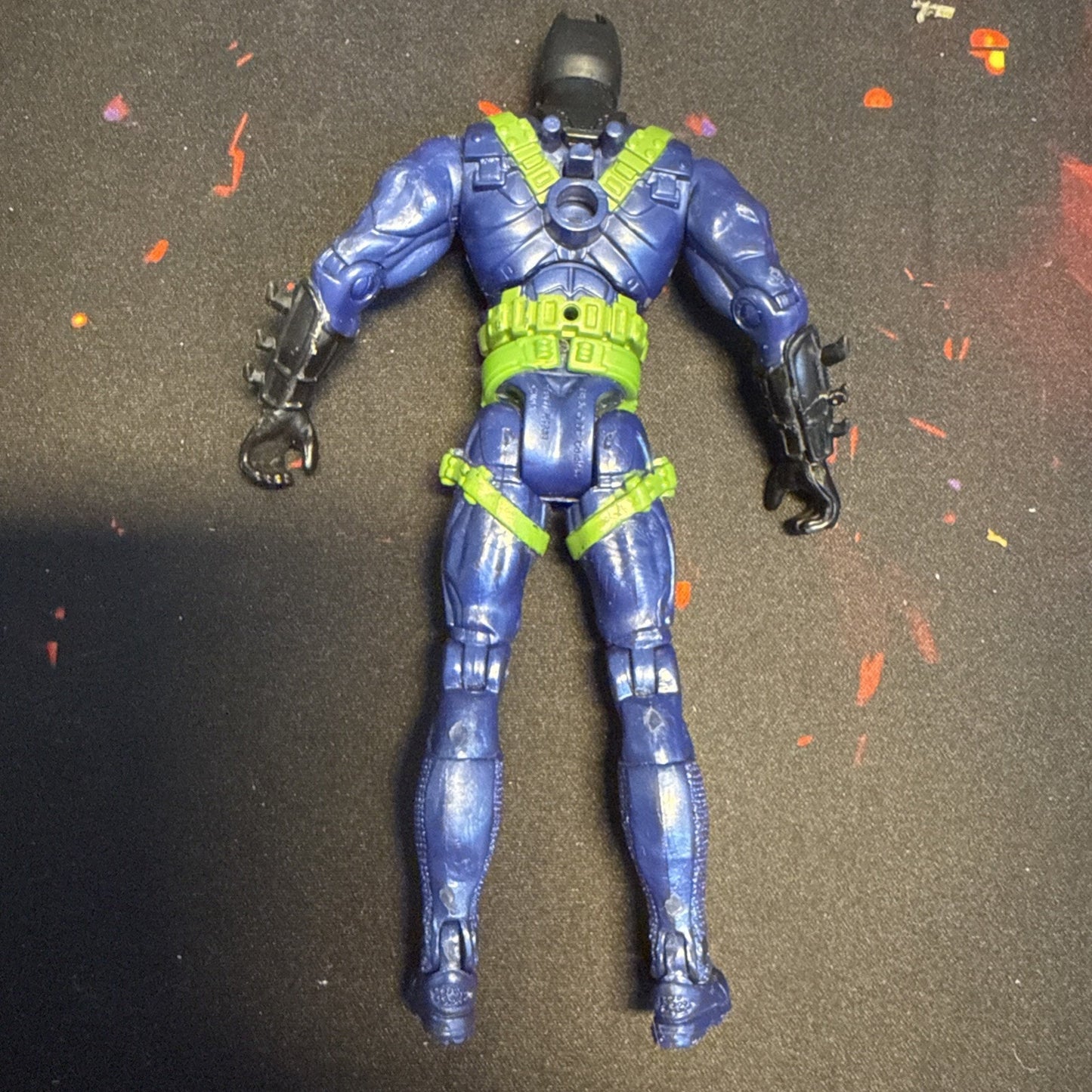 Vintage 2005 Batman Begins Drop Attack Action Figure Toy Blue Green Mattel