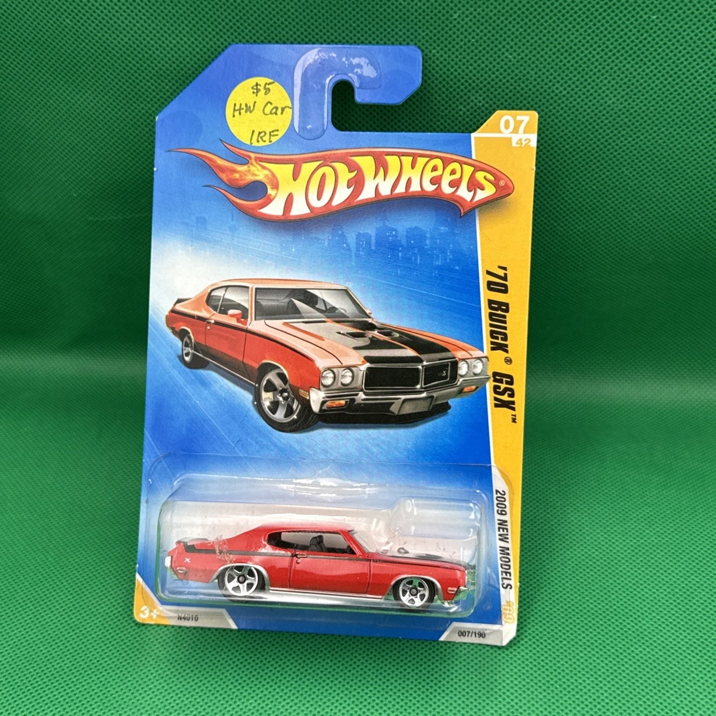 READ! Hot Wheels '70 Buick GSX 2009 New Models 007/190 w/ Package Wear