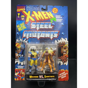 X-Men Steel Mutants Wolverine Vs Sabertooth Sealed Toy Marvel Toy Biz