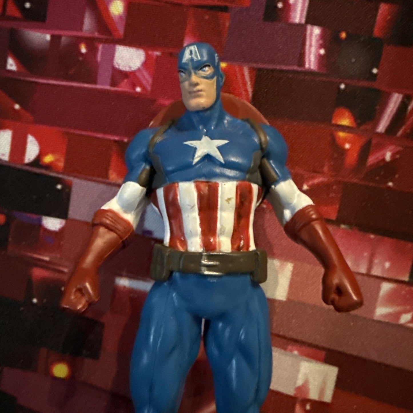 Marvel Disney Store Collectible Captain America Cake Topper PVC Figurine