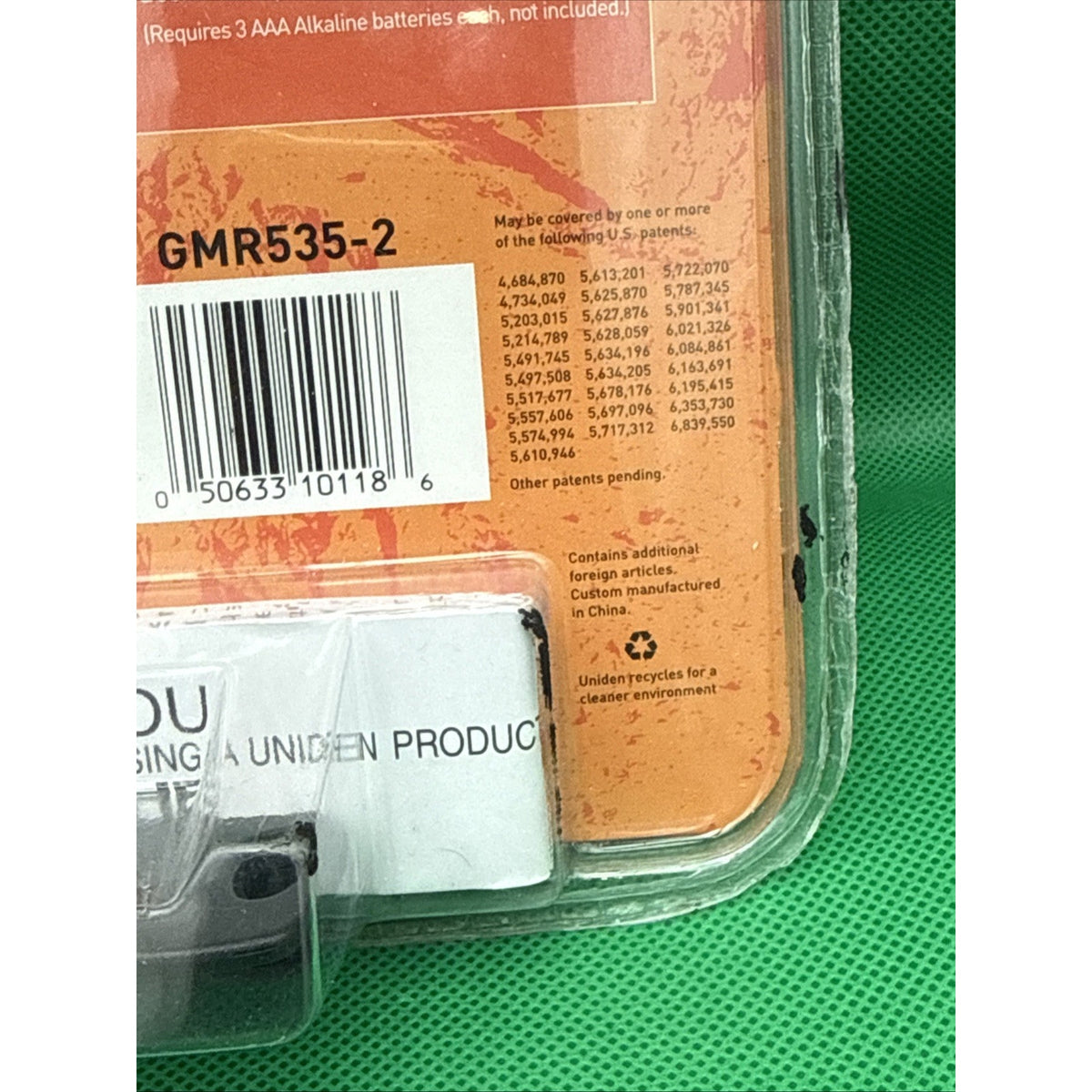 Uniden GMR-535/2 GMR radio Up to 5 mile 2 way 22 Channels. Brand New. Roger Beep