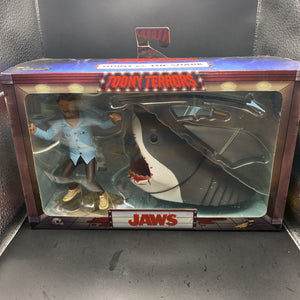 Neca Toony Terrors Jaws Quint vs The Shark Scale Action Figure Set Open Box