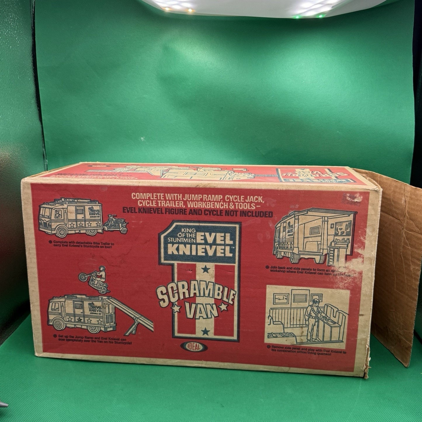 Original Evil Kenevil Scramble Van Ideal Toy Corp. 1973 With Open Box