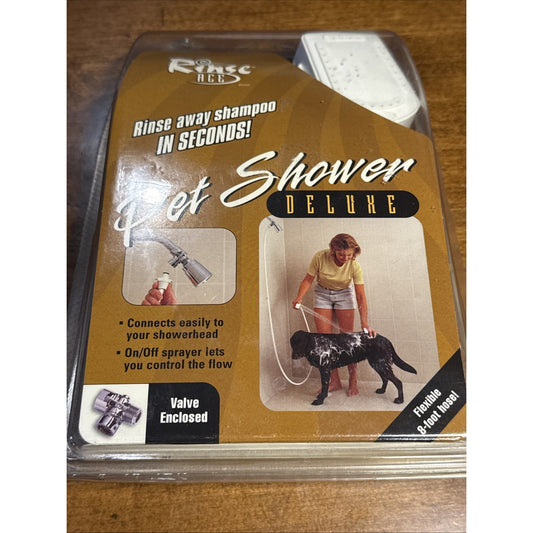 Rinse Ace Deluxe Pet Shower Sprayer 8ft Hose Shower head Attachment