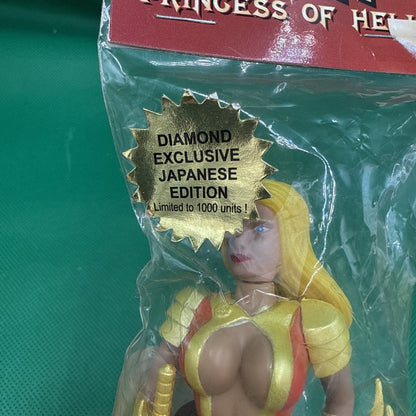 SINTHIA PRINCESS OF HELL FIGURE - LIMITED EDITION - 1998 - SKYBOLT TOYS -open