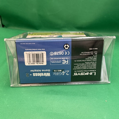 New Linksys Wireless-B Game Adapter 2.4GHZ PS2 Xbox Nintendo Black In Box NIB