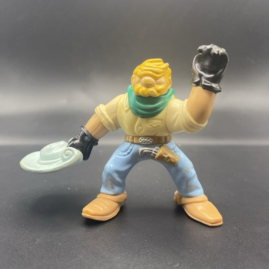 Vintage Fisher Price Great Adventure Cowboy with Pistol / Gun Hat Moveable Arms