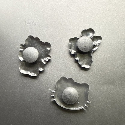 Lot of 3 Shoe Decoration Charms Rubber & Plastic Hello Kitty