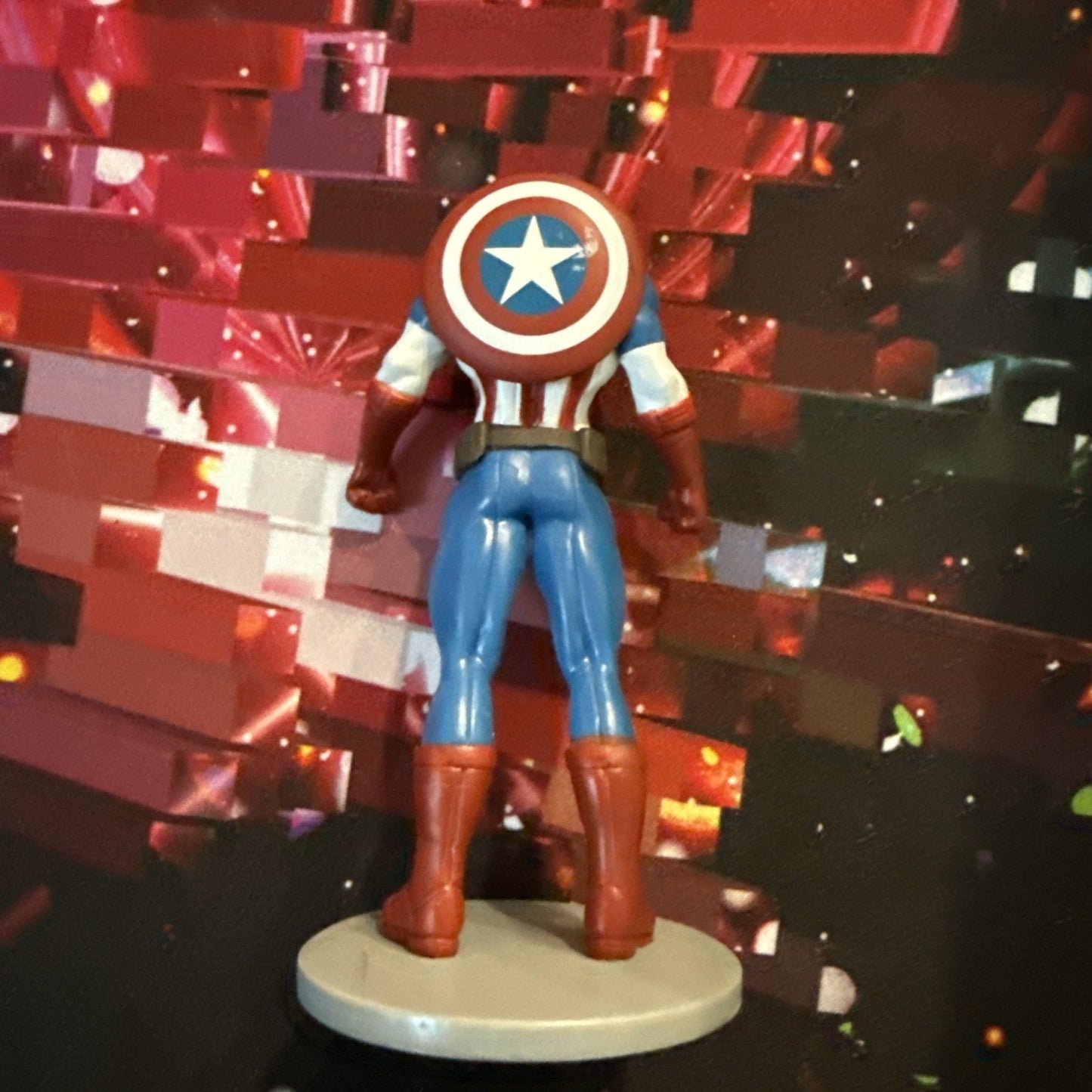 Marvel Disney Store Collectible Captain America Cake Topper PVC Figurine