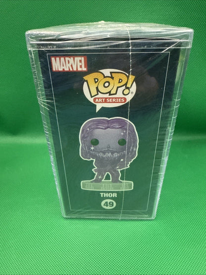 Figurine Funko Pop 39Art Series Marvel Infinity Saga Thor SEALED + PLASTIC BOX - toyscardscomics
