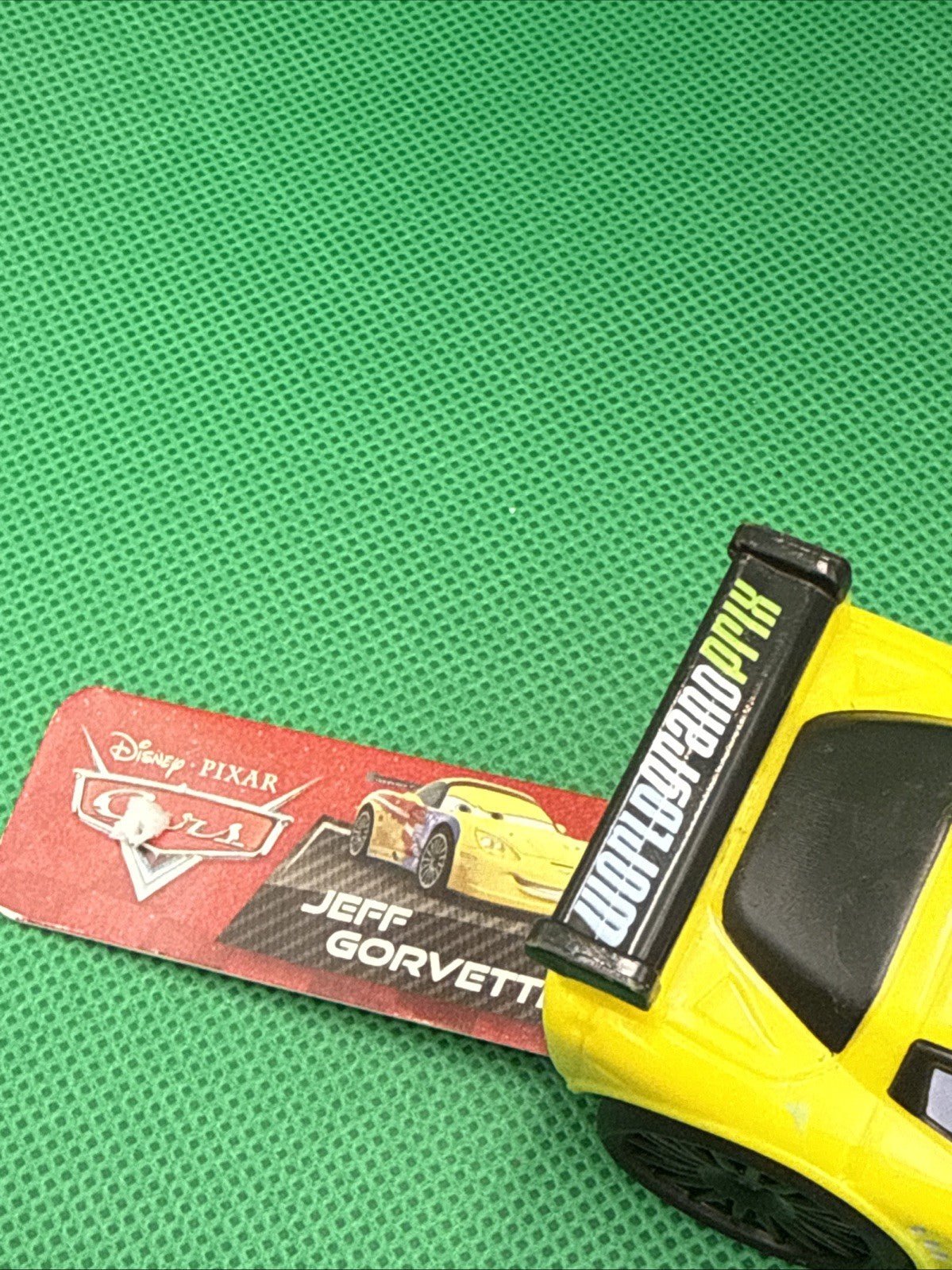 Fisher Price Pixar Cars Jeff Corvette Wheelies For Little People 2011 Rare - toyscardscomics