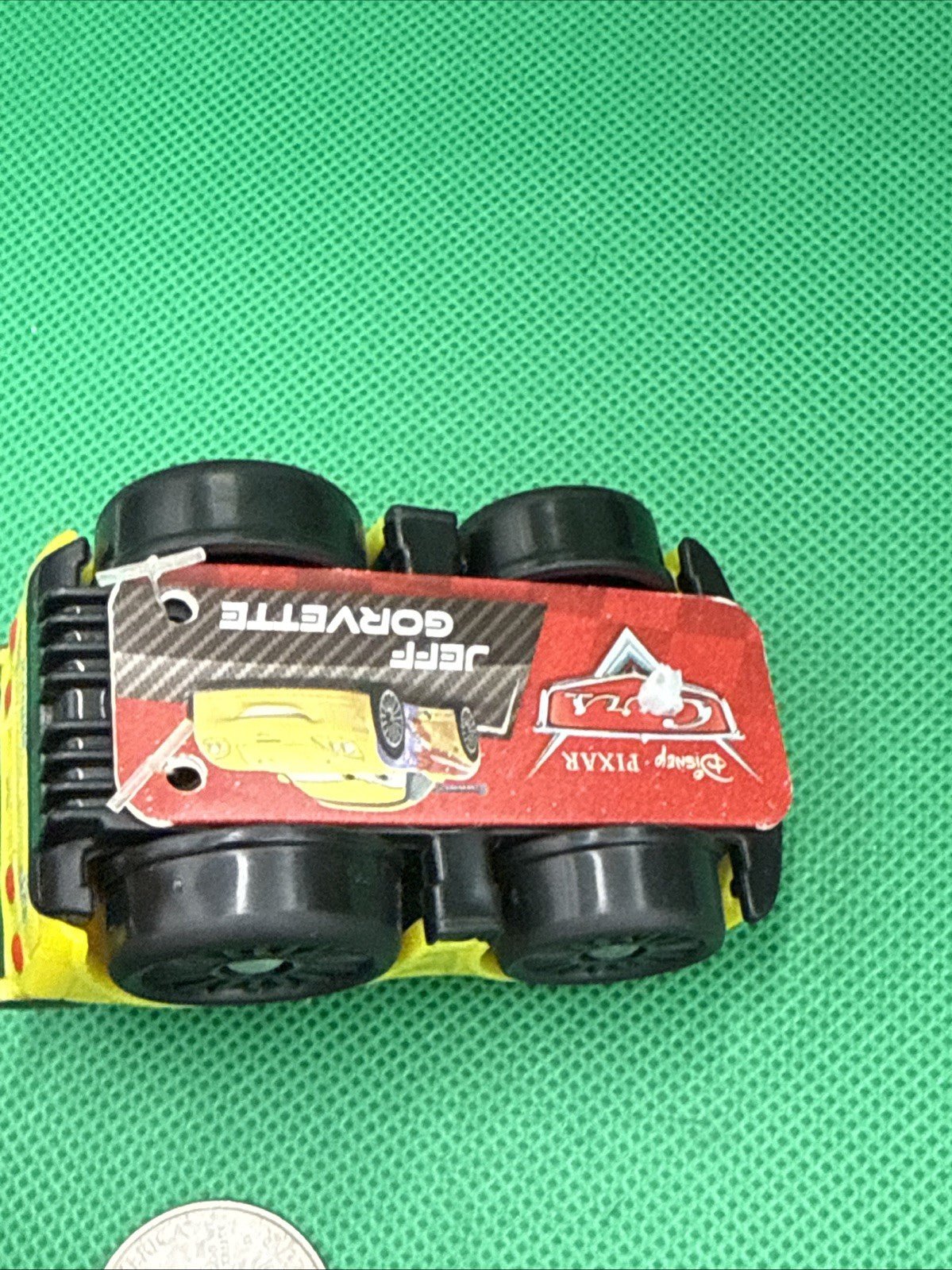 Fisher Price Pixar Cars Jeff Corvette Wheelies For Little People 2011 Rare - toyscardscomics