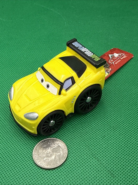 Fisher Price Pixar Cars Jeff Corvette Wheelies For Little People 2011 Rare - toyscardscomics
