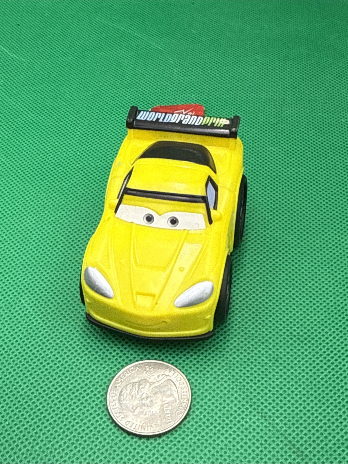 Fisher Price Pixar Cars Jeff Corvette Wheelies For Little People 2011 Rare - toyscardscomics