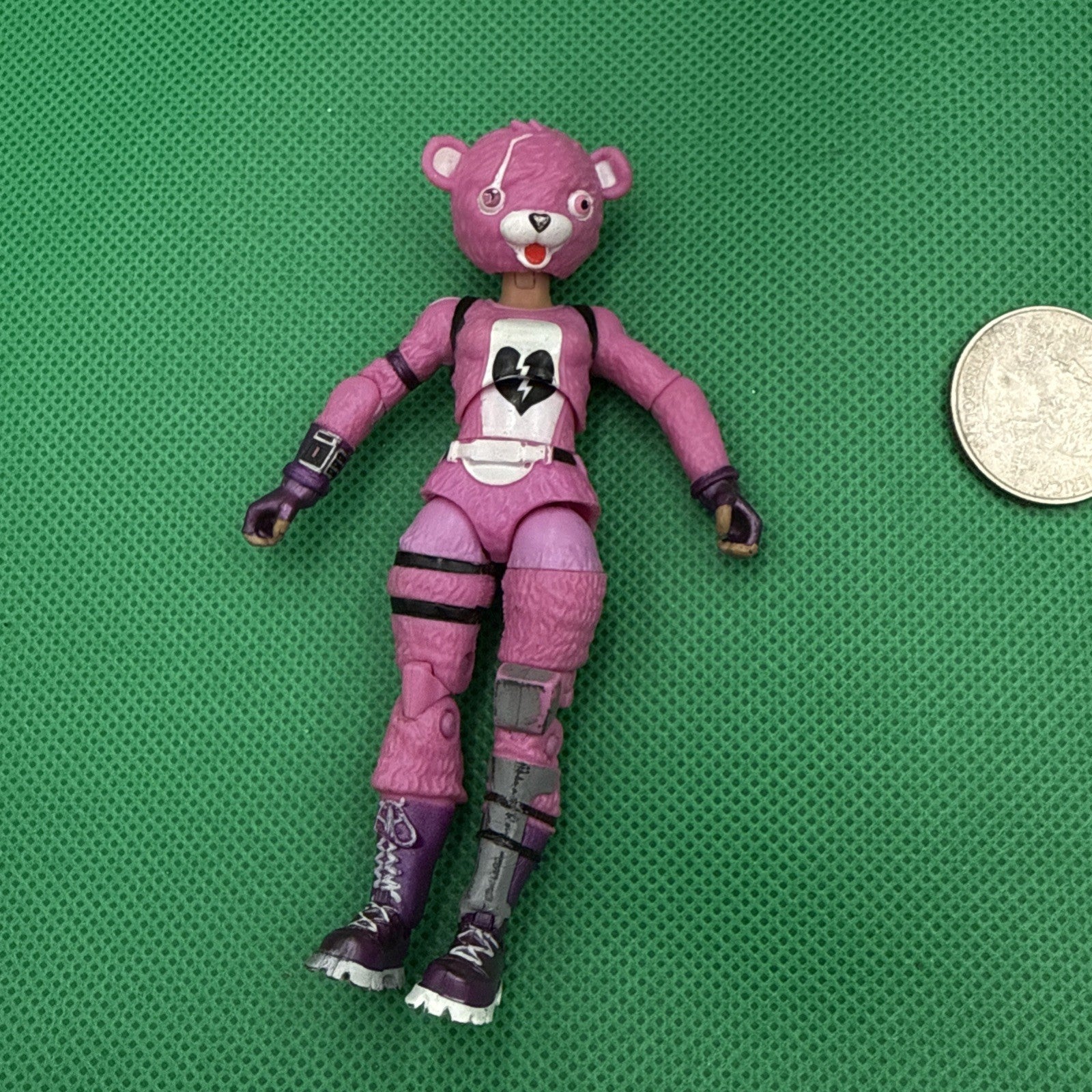 Fortnite Cuddle team leader Pink Bear 4" Action Figure 2018 Toy Jazwares - toyscardscomics