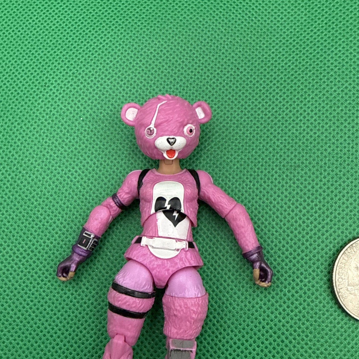 Fortnite Cuddle team leader Pink Bear 4" Action Figure 2018 Toy Jazwares - toyscardscomics