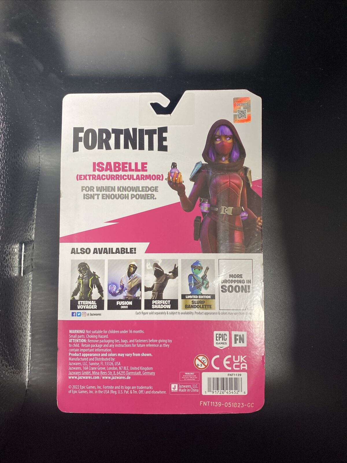 Fortnite Series 23 #239 Solo Mode ISABELLE EXTRACURRICULARMOR Figure NEW - toyscardscomics