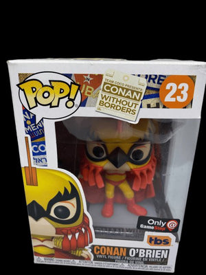 Funko PoP! #23 "Conan O'Brien" without boarders GameStop Exclusive - with Pop Protector