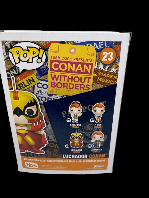 Funko PoP! #23 "Conan O'Brien" without boarders GameStop Exclusive - with Pop Protector - toyscardscomics