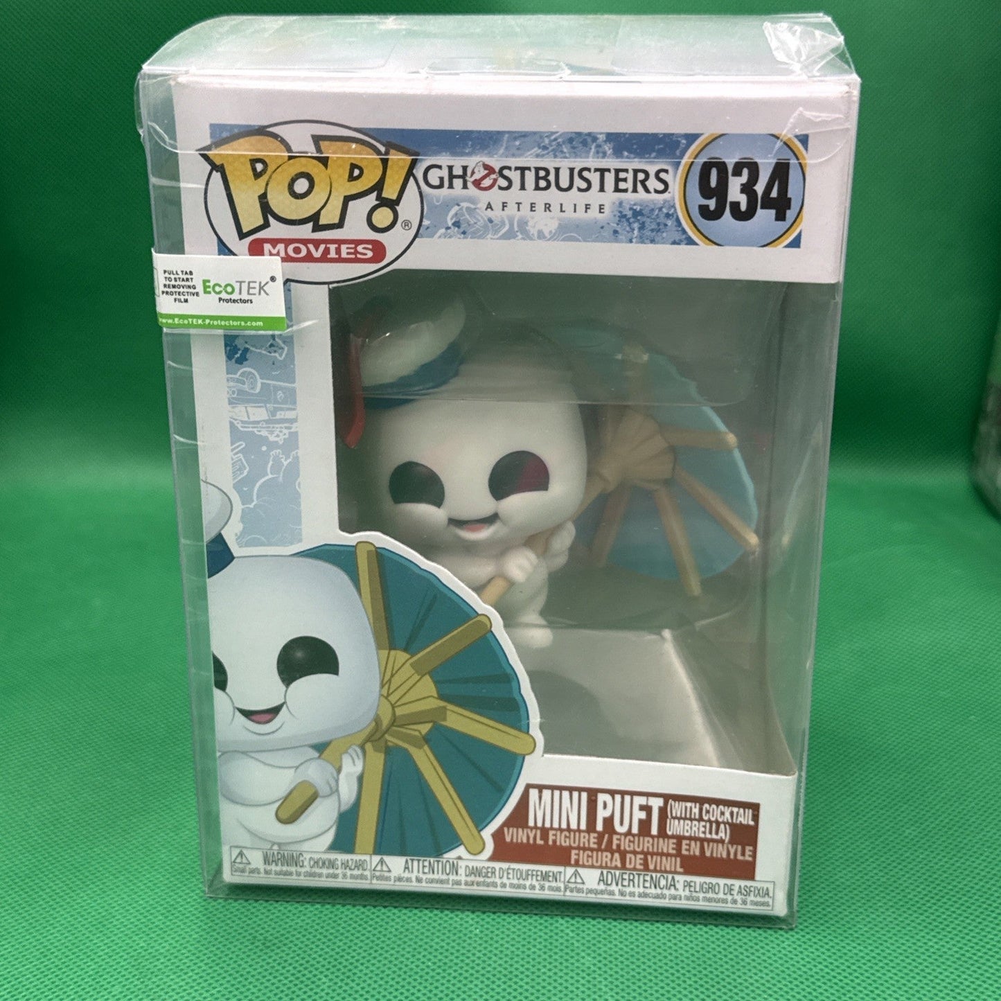 Funko Pop 934 Ghostbusters Mini Puft W/Cocktail Umbrella mint NIB w/protector - toyscardscomics