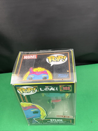 Funko Pop! 988 Marvel Loki - Sylvie (Blacklight) Target Exclusive - toyscardscomics