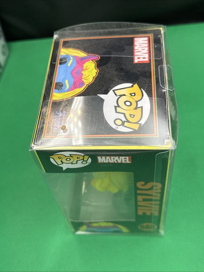 Funko Pop! 988 Marvel Loki - Sylvie (Blacklight) Target Exclusive - toyscardscomics