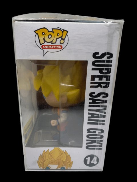 Funko PoP! Animation DragonBall Z "Super Saiyan Goki" 14 - Signed by Voice Actor Sean Schemmel with Pop Protector - toyscardscomics