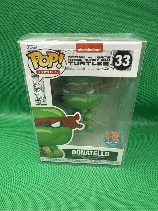 Funko Pop! Comics : Teenage Mutant Ninja Turtles 33 - Donatello & Protector - toyscardscomics