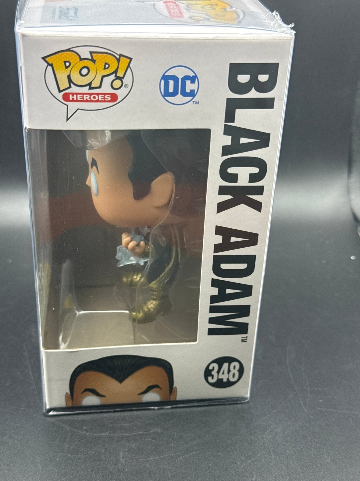 Funko POP! DC Heroes #348 Black Adam GITD Big Apple Collectibles Exclusive MINT! - toyscardscomics