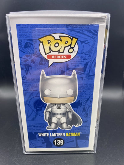 FUNKO POP! DC Super Heroes #139 White Lantern Batman NYCC 2016 Exclusive - toyscardscomics