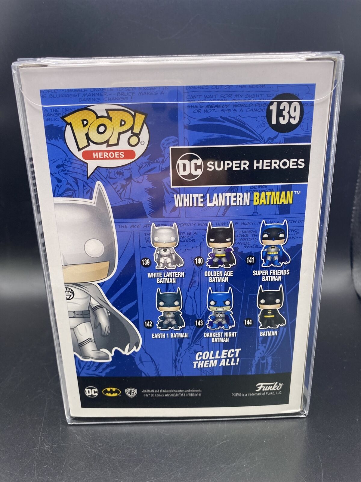 FUNKO POP! DC Super Heroes #139 White Lantern Batman NYCC 2016 Exclusive - toyscardscomics