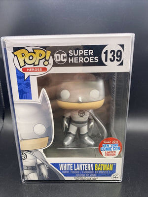 FUNKO POP! DC Super Heroes #139 White Lantern Batman NYCC 2016 Exclusive