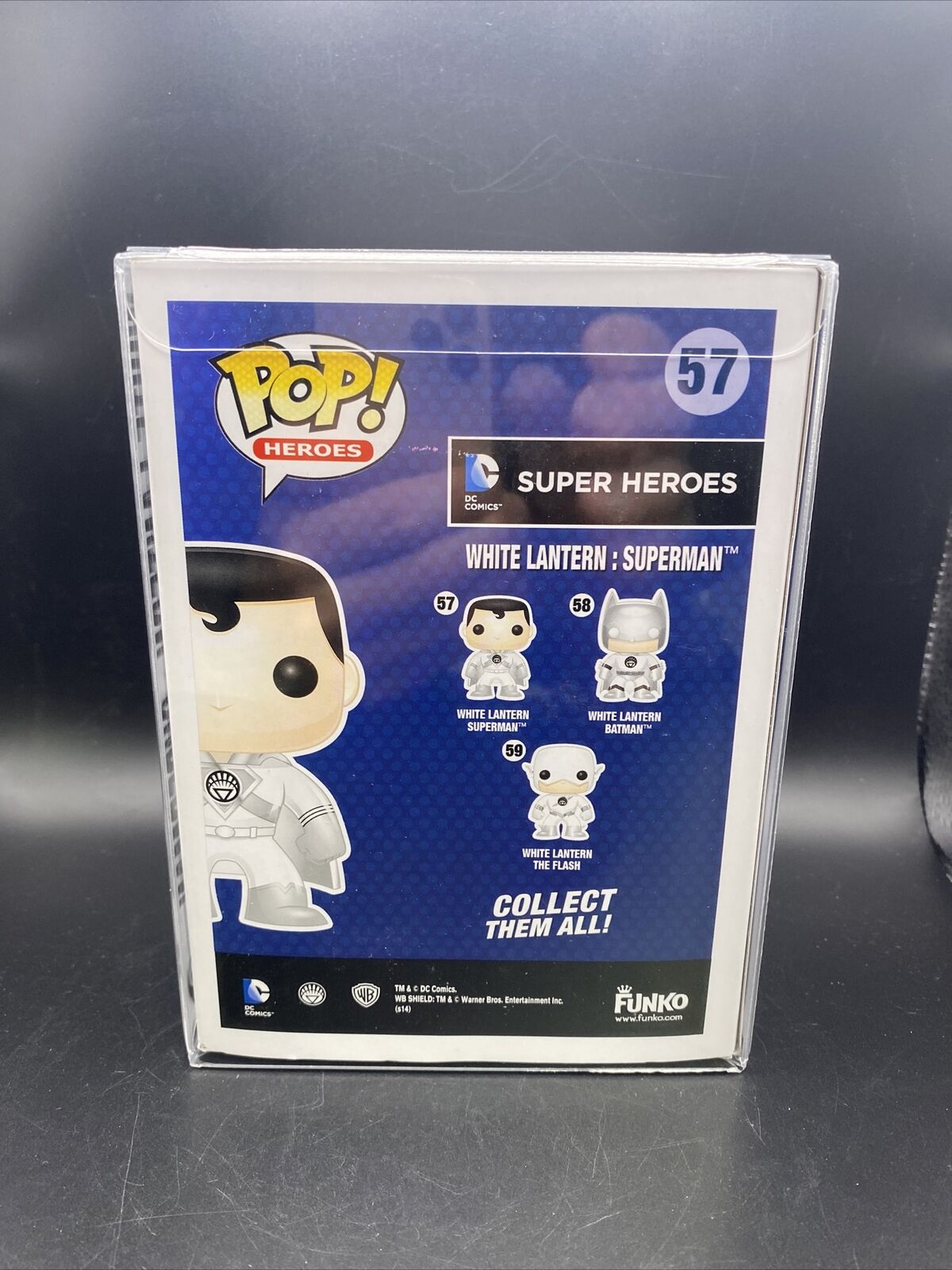Funko Pop! DC Super Heroes #57 White Lantern: Superman Fugitive Toys Exclusive - toyscardscomics