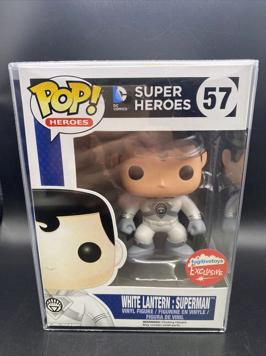 Funko Pop! DC Super Heroes #57 White Lantern: Superman Fugitive Toys Exclusive - toyscardscomics