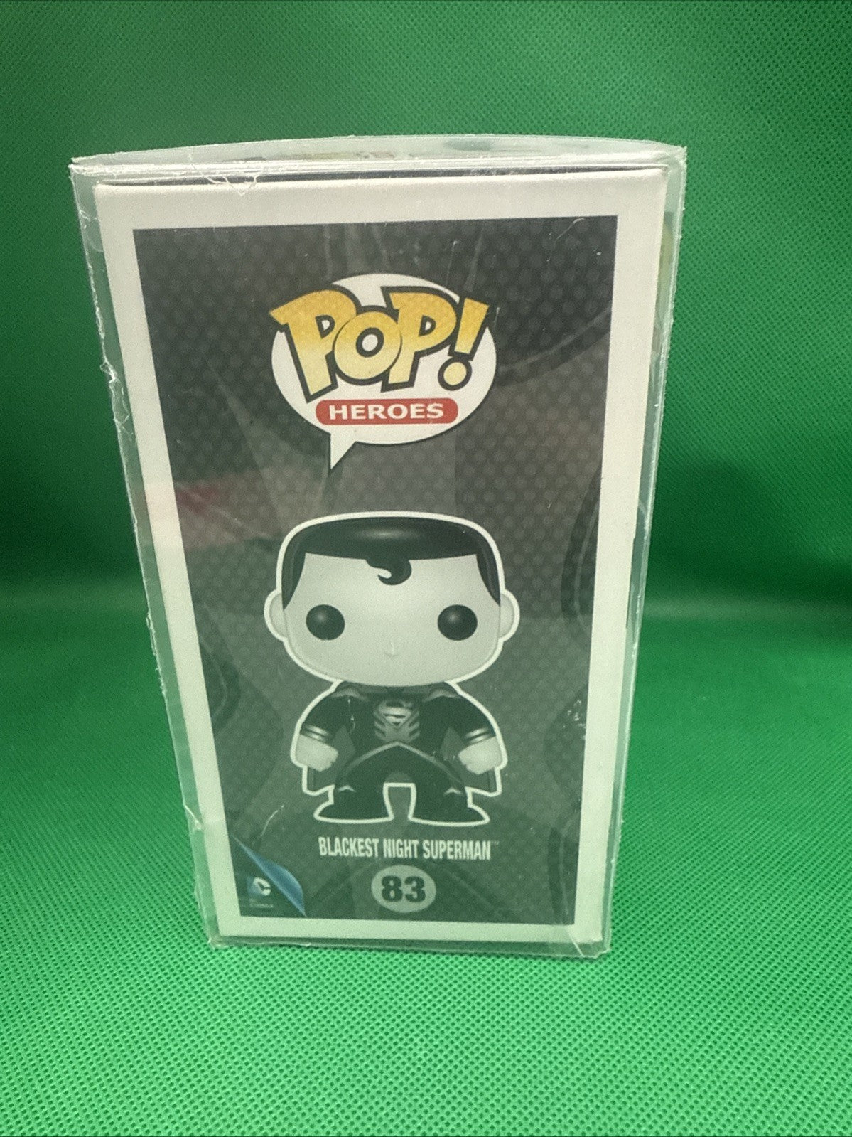 Funko Pop DC Super Heroes Blackest Night Superman 83 Gamestop With Protector - toyscardscomics