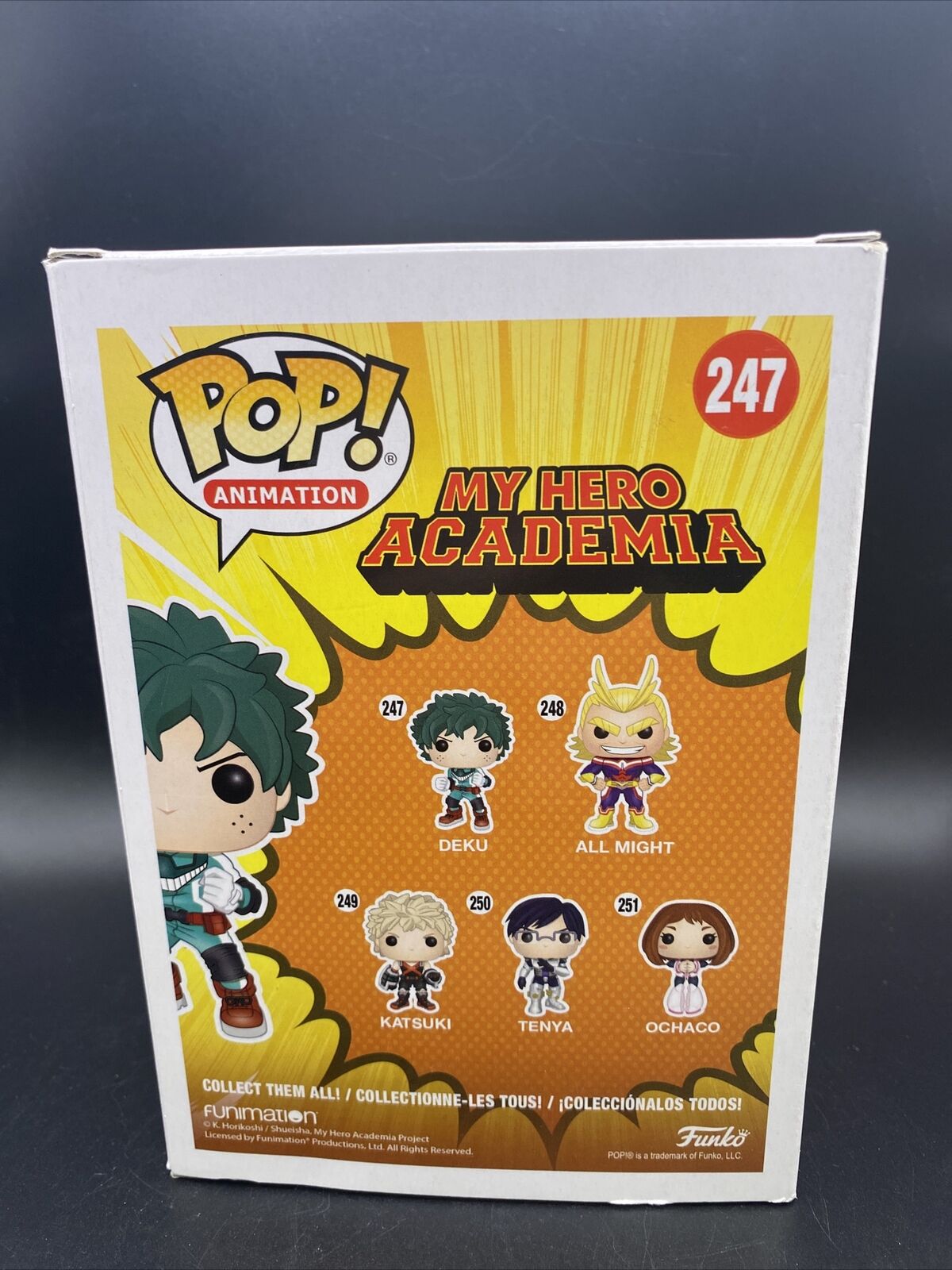 Funko Pop DEKU My Hero Academia #247 Vinyl Figure New Unopened Box. - toyscardscomics